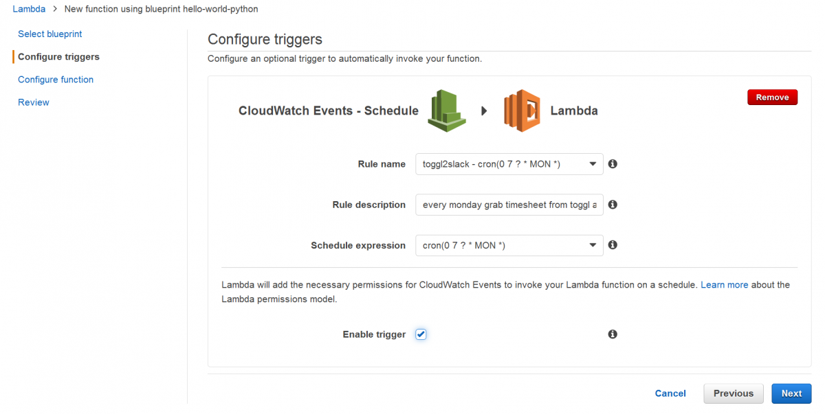 Using AWS lambda to run python scripts instead of local cron โ AndyPi
